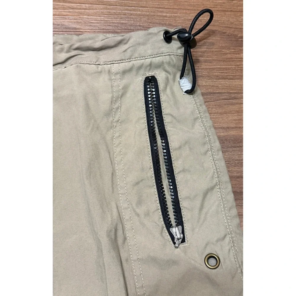VTG Levis SilverTab Mens Data Khaki Cargo Pants Tan Techwear Bungee Sz M x 34